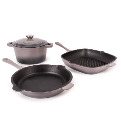 BergHOFF Neo 4Pc Cast Iron Cookware Set, Square Grill Pan 11", Fry Pan 10" & 3qt. Covered Dutch Oven 16 BergHOFF Neo 4Pc Cast Iron Cookware Set, Square Grill Pan 11", Fry Pan 10" & 3qt. Covered Dutch Oven - Image 14
