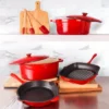 BergHOFF Neo 9Pc Cast Iron Cookware Set, Red -BergHOFF Store GUEST 011a0177 dab8 4680 a1ac 0c2100ccd567
