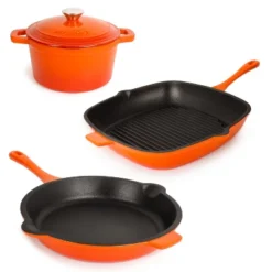 BergHOFF Neo 4Pc Cast Iron Cookware Set, Square Grill Pan 11", Fry Pan 10" & 3qt. Covered Dutch Oven 31 BergHOFF Neo 4Pc Cast Iron Cookware Set, Square Grill Pan 11", Fry Pan 10" & 3qt. Covered Dutch Oven -BergHOFF Store GUEST 01e48fab ec71 4592 9cb9 c781b0de483b