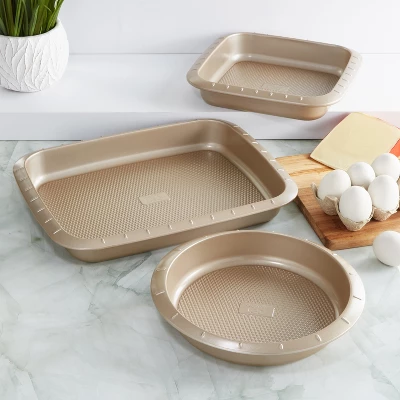BergHOFF Balance 3Pc Non-stick Carbon Steel Cake Pan Set 3 BergHOFF Balance 3Pc Non-stick Carbon Steel Cake Pan Set