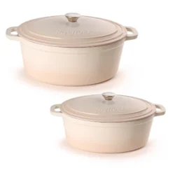 BergHOFF Neo 4Pc Cast Iron Cookware Set, 5qt. & 8qt. Oval Dutch Ovens, Matching Lids -BergHOFF Store GUEST 0a461e04 12e3 4145 bb06 f840aac261ff