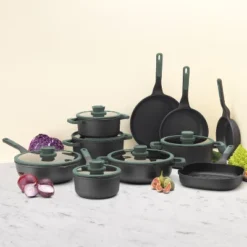 BergHOFF FOREST Nonstick Wok Pan, Strainer Glass Lid With Spoon Rest -BergHOFF Store GUEST 0b2e622f 6a7f 43d9 83f3 ea747a82625e