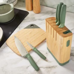 BergHOFF Forest Stainless Steel 6Pc Knife Block Set