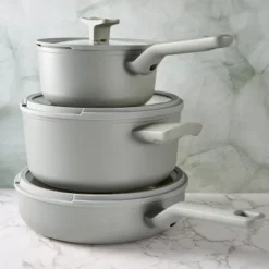 BergHOFF Balance 6Pc Non-stick Ceramic Cookware Set With Glass Lid, Recycled Aluminum -BergHOFF Store GUEST 19da6e46 480d 4e4f 831f d77abff2fd1f 2