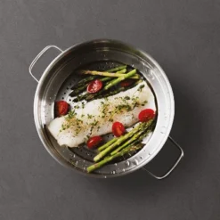 BergHOFF Graphite Recycled 18/10 Stainless Steel Steamer Insert 10" -BergHOFF Store GUEST 1e474a6a a0c7 4e61 9440 2186408ea3a1