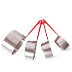 BergHOFF 4Pc Stainless Steel Measuring Cups, PP Cover Handles, Silver, Red 9 BergHOFF 4Pc Stainless Steel Measuring Cups, PP Cover Handles, Silver, Red -BergHOFF Store GUEST 1ea91228 c429 4a2d 9a86 a69e69c82eb2