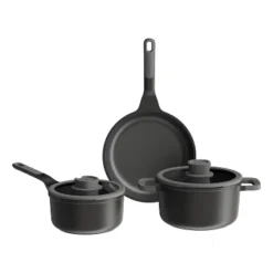BergHOFF Leo Stone+ Nonstick Ceramic Cookware Set With Glass Lid, Recycled Cast Aluminum 21 BergHOFF Leo Stone+ Nonstick Ceramic Cookware Set With Glass Lid, Recycled Cast Aluminum -BergHOFF Store GUEST 244f2daf ba02 490b a453 886e488f2848