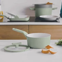 BergHOFF Balance Non-stick Ceramic Saucepan 7", 2.1qt. With Glass Lid, Recycled Aluminum 21 BergHOFF Balance Non-stick Ceramic Saucepan 7", 2.1qt. With Glass Lid, Recycled Aluminum -BergHOFF Store GUEST 26f9927c 574c 4221 a60c cdc0f3813c79