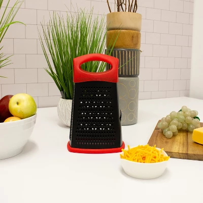 BergHOFF CooknCo 10" Non-Stick Grater, Red & Black 6 BergHOFF CooknCo 10" Non-Stick Grater, Red & Black - Image 4