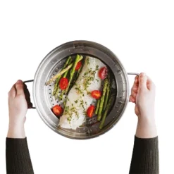 BergHOFF Graphite Recycled 18/10 Stainless Steel Steamer Insert 10" -BergHOFF Store GUEST 2aefd8cc 0ac6 4359 87ff bca4130e809e