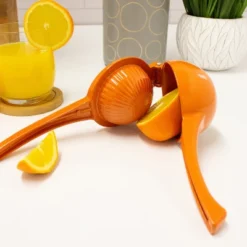 BergHOFF Cast Aluminum 2Pc Lime Squeezer 8" & 9", Green & Orange -BergHOFF Store GUEST 2e00de11 a7d2 4d64 8af5 c670a94fa9d8