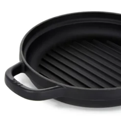 BergHOFF Graphite Enamel Cast Iron Round Grill Pan 10.25" -BergHOFF Store GUEST 36a56066 94f9 4d65 9efd cc38b808bd77
