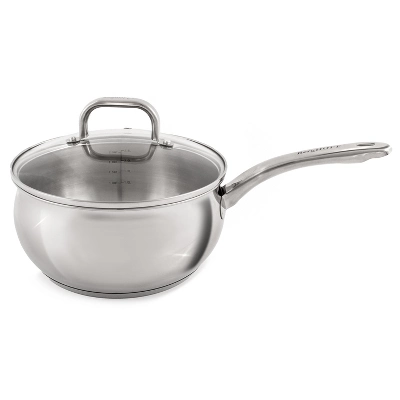 BergHOFF Belly Shape 18/10 Stainless Steel Sauce Pan With Glass Lid 7 BergHOFF Belly Shape 18/10 Stainless Steel Sauce Pan With Glass Lid - Image 5
