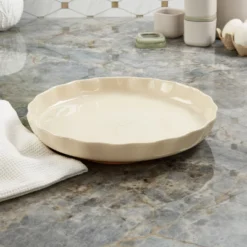 BergHOFF Balance Stone Rippled Pie Dish 11", 1.59qt., Moonbeam -BergHOFF Store GUEST 3a5a7daa 95d3 468e 9d0c 3a062d13ad4e