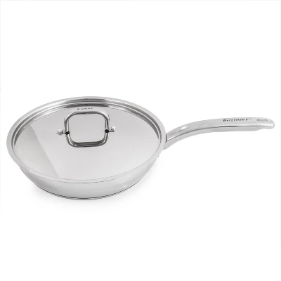 BergHOFF Belly Shape 18/10 Stainless Steel Skillet With Stainless Steel Lid 6 BergHOFF Belly Shape 18/10 Stainless Steel Skillet With Stainless Steel Lid - Image 4