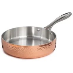 BergHOFF Vintage Tri-Ply Copper Deep Skillet, Hammered, Gold -BergHOFF Store GUEST 3e51fed6 da79 456e bb79 db3285b261c2