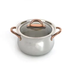 BergHOFF Ouro Gold 18/10 Stainless Steel Stockpot, Glass Lid -BergHOFF Store GUEST 3e6f083e 4b9b 4fe5 aa9d 9b7884995b9d