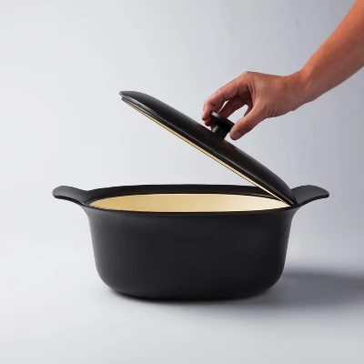 BergHOFF Ron Cast Iron Enameled 11" Oval Dutch Oven 5.5qt., Matching Lid 3 BergHOFF Ron Cast Iron Enameled 11" Oval Dutch Oven 5.5qt., Matching Lid