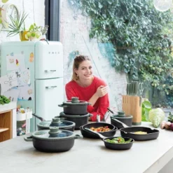 BergHOFF Forest Non-stick Cast Aluminum Grill Pan 10.25" -BergHOFF Store GUEST 4497a72e 4463 4c68 b222 f2d97999e9f6 1