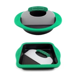 BergHOFF Perfect Slice Non-stick Carbon Steel 9 Inches Cake Pans With Silicone Sleeve And Tool