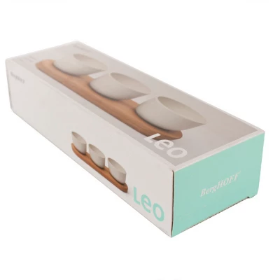 BergHOFF LEO Bamboo Serving Bowls Set With Tray, 9oz Each, White 8 BergHOFF LEO Bamboo Serving Bowls Set With Tray, 9oz Each, White - Image 6