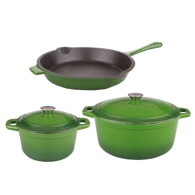 BergHOFF Neo 5Pc Cast Iron Cookware Set, 3Qt Covered Dutch Oven, 5Qt Covered Stock Pot, & 10" Fry Pan 15 BergHOFF Neo 5Pc Cast Iron Cookware Set, 3Qt Covered Dutch Oven, 5Qt Covered Stock Pot, & 10" Fry Pan - Image 13