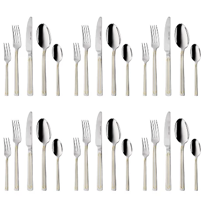 BergHOFF Ralph Kramer Heritage 30Pc 18/10 Stainless Steel Flatware Set 10 BergHOFF Ralph Kramer Heritage 30Pc 18/10 Stainless Steel Flatware Set - Image 8