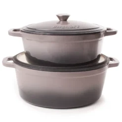 BergHOFF Neo 4Pc Cast Iron Cookware Set, 5qt. & 8qt. Oval Dutch Ovens, Matching Lids -BergHOFF Store GUEST 555b900b 7931 45c9 bc4f cffe158af50f