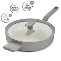 BergHOFF Balance Non-stick Ceramic Sauté Pan 10.25", 3.1qt. With Glass Lid, Recycled Aluminum -BergHOFF Store GUEST 55885a97 93bb 4fd2 8486 cfe6ccb05ae8