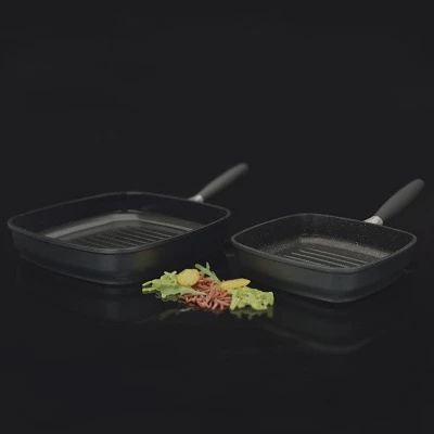 BergHOFF EuroCAST Cast Aluminum Non-Stick 11" Grill Pan 4 BergHOFF EuroCAST Cast Aluminum Non-Stick 11" Grill Pan - Image 2