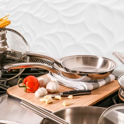 BergHOFF Belly Shape 18/10 Stainless Steel Frying Pan 5 BergHOFF Belly Shape 18/10 Stainless Steel Frying Pan - Image 3