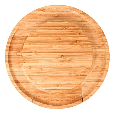 BergHOFF Bamboo 4Pc Multi-level Cheese Board Set, Stainless Steel Cheese Knives, 13x1.5" 4 BergHOFF Bamboo 4Pc Multi-level Cheese Board Set, Stainless Steel Cheese Knives, 13x1.5" - Image 2