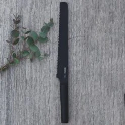 BergHOFF RON Non-stick Bread Knife, Titanium PVD Coating, Black