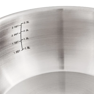 BergHOFF Belly Shape 18/10 Stainless Steel Sauce Pan With Glass Lid 5 BergHOFF Belly Shape 18/10 Stainless Steel Sauce Pan With Glass Lid - Image 3