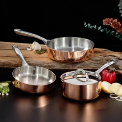 BergHOFF Copper Tri-Ply 4Pc Starter Set, Polished
