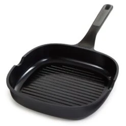 BergHOFF Leo Stone+ Non-stick Ceramic Grill Pan 10.5", Recycled Cast Aluminum -BergHOFF Store GUEST 625bb469 173d 4c79 acee 209bee6591f8
