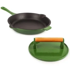 BergHOFF Neo 2Pc Cast Iron Cookware Set, 10" Fry Pan & Steak Press 20 BergHOFF Neo 2Pc Cast Iron Cookware Set, 10" Fry Pan & Steak Press -BergHOFF Store GUEST 643259b0 997f 4688 ab71 8fed80be0e58