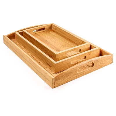 BergHOFF Bamboo 3Pc Serving Tray Set 11 BergHOFF Bamboo 3Pc Serving Tray Set - Image 9