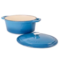 BergHOFF Neo 8Qt. Cast Iron Oval Dutch Oven, Matching Lid -BergHOFF Store GUEST 66a75431 ef39 4b5f b862 6ed7b8937855