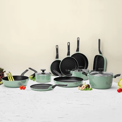 BergHOFF Sage & Slate Non-stick Aluminum Grill Pan 7 BergHOFF Sage & Slate Non-stick Aluminum Grill Pan - Image 5