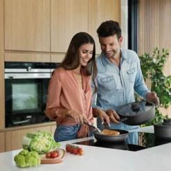 BergHOFF Leo Stone+ Non-stick Ceramic Frying Pan, Recycled Cast Aluminum -BergHOFF Store GUEST 71b42fc2 ad92 40aa ad43 ffc188b757f8