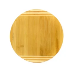 BergHOFF Bamboo Round Cutting Board, Striped, 11.8"x0.6" -BergHOFF Store GUEST 724dcc20 94ea 4764 be09 2ff6beb5eb5c