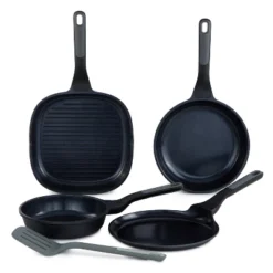 BergHOFF Leo Stone+ Nonstick Ceramic Cookware Set With Glass Lid, Recycled Cast Aluminum 23 BergHOFF Leo Stone+ Nonstick Ceramic Cookware Set With Glass Lid, Recycled Cast Aluminum -BergHOFF Store GUEST 737cb291 cc3f 452b a011 cdf2efde62ae