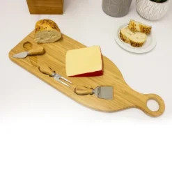 BergHOFF Bamboo 4Pc Paddle Cheese Board Set, With 3 Tools, 22x7.9x1" -BergHOFF Store GUEST 7a77d224 931f 4774 8bfd 79039e8a700e