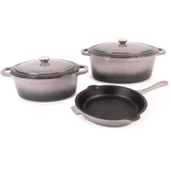 BergHOFF Neo 5Pc Cast Iron Cookware Set, 5qt. & 8qt. Covered Dutch Ovens, 10" Fry Pan -BergHOFF Store GUEST 7c41363b fa33 4867 bec6 7d4859235070