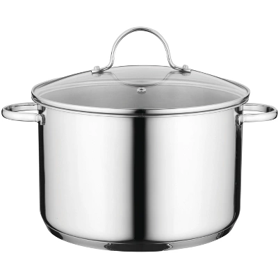 BergHOFF Comfort 18/10 Stockpot Stainless Steel, Glass Lid, Induction Cooktop Ready 9 BergHOFF Comfort 18/10 Stockpot Stainless Steel, Glass Lid, Induction Cooktop Ready - Image 7