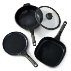BergHOFF Leo Stone+ 4Pc Nonstick Ceramic Cookware Set With Glass Lid, Recycled Cast Aluminum 20 BergHOFF Leo Stone+ 4Pc Nonstick Ceramic Cookware Set With Glass Lid, Recycled Cast Aluminum -BergHOFF Store GUEST 82c56b17 cec3 416f 9be9 1fa59f44518c