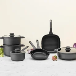 BergHOFF Leo Stone+ Non-stick Ceramic Frying Pan, Recycled Cast Aluminum -BergHOFF Store GUEST 83e44136 021c 4385 b056 5112fd01357c