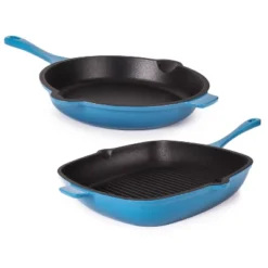 BergHOFF Neo 2Pc Cast Iron Cookware Set, 10" Fry Pan & 11" Grill Pan -BergHOFF Store GUEST 8ac01602 1c86 43f5 9e4d 6090c8dab083