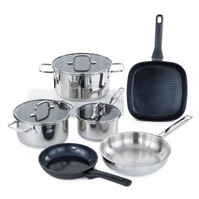BergHOFF Helix 9Pc Cookware Set With Glass Lids, Nonstick Pans, Recycled Material 9 BergHOFF Helix 9Pc Cookware Set With Glass Lids, Nonstick Pans, Recycled Material - Image 7